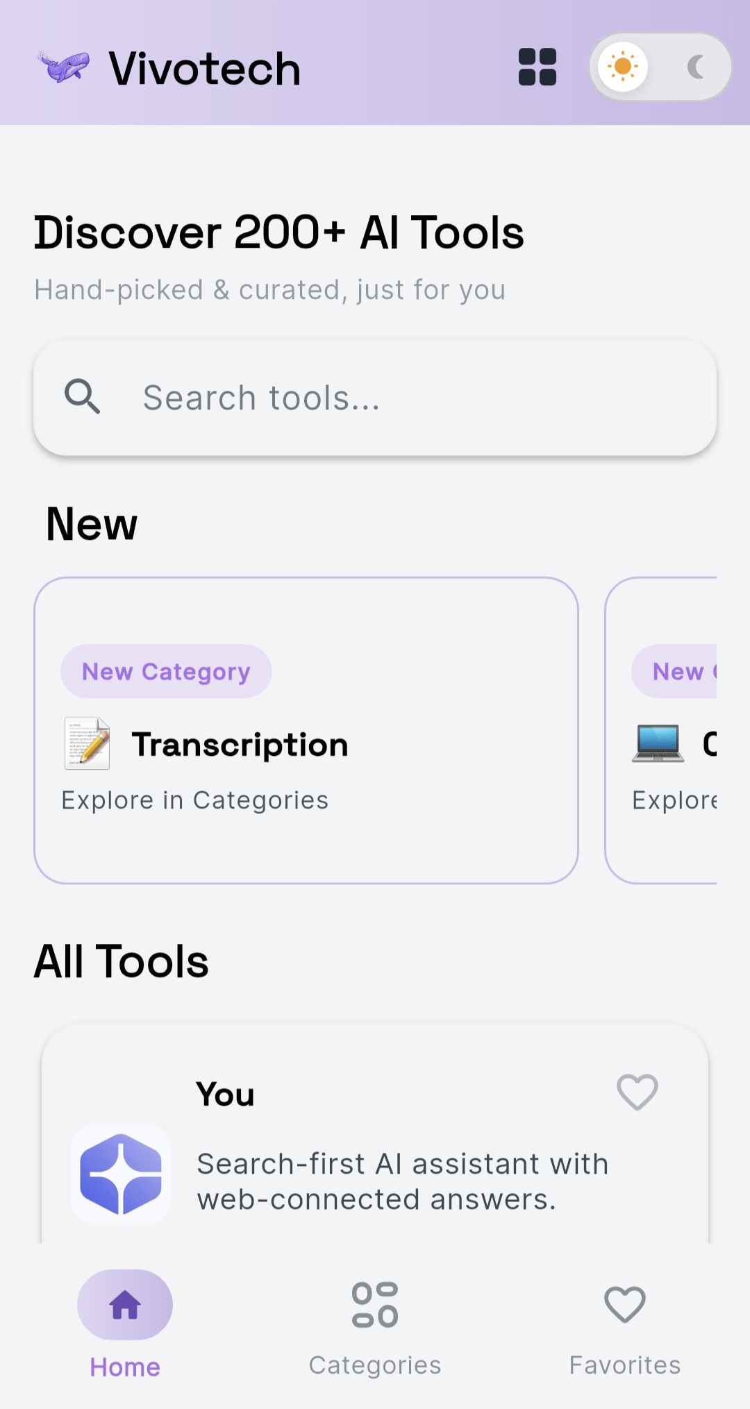 Vivotech app screenshot